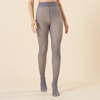 Padded Thickened Pantyhose Girl Outer Wear Fake Translucent Meat Extra Large Size One Word Crotch Bottoms Warm Women Bare Legs
